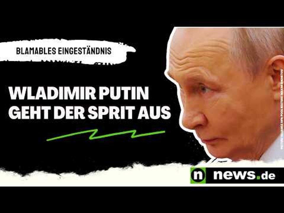 Wladimir Putin geht der Sprit aus: Drohnen-Attacken zwingen Kreml-Chef zu blamablem Eingeständnis