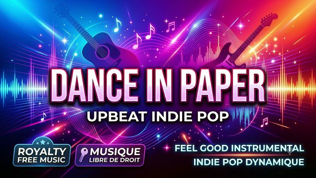🎵 Dance in Paper – Royalty Free Upbeat Indie Pop Instrumental Danse en Papier – Musique Instrumentale Indie Pop Dynamique Libre de Droit