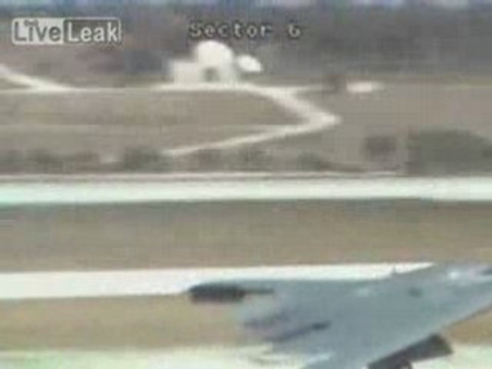 B2 Bomber crash takeoff