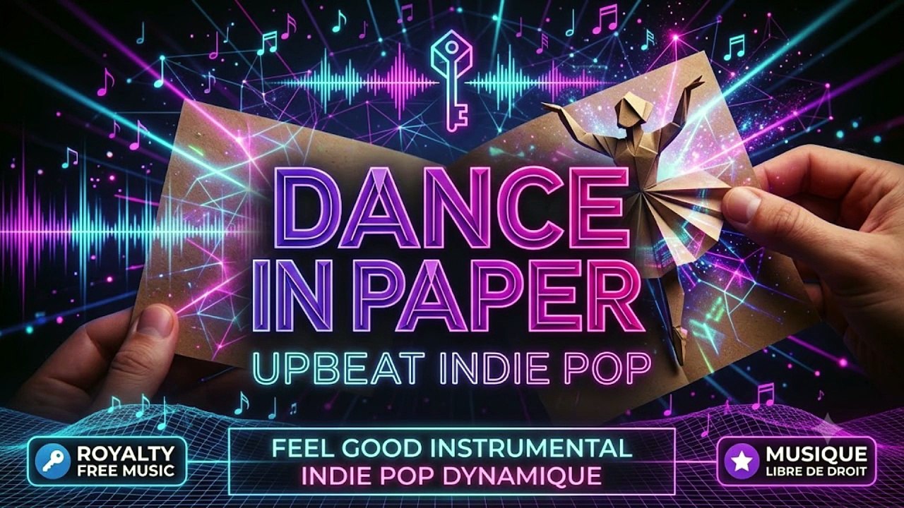 🎵 Dance in Paper – Royalty Free Upbeat Indie Pop Instrumental  Danse en Papier – Musique Instrumentale Indie Pop Dynamique Libre de Droit