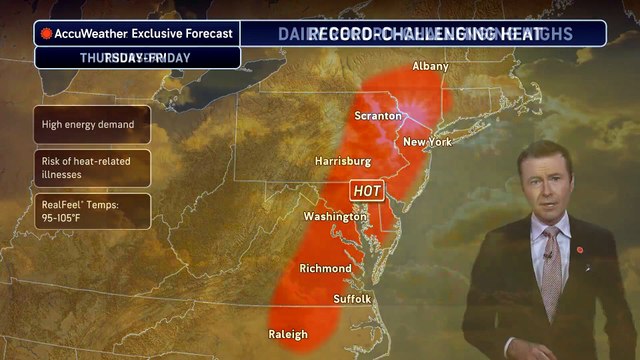Another surge of heat and humidity in the Northeast