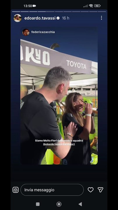 Edoardo tavassi story si gioca per beneficienza