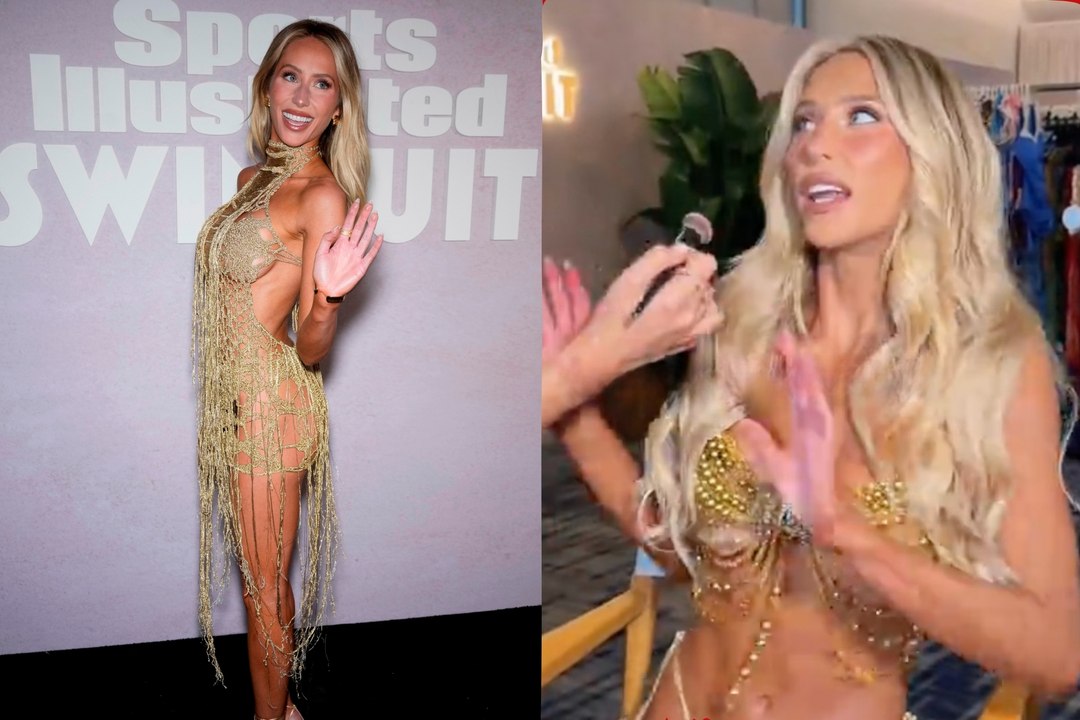 Alix Earle turns heads in crystal-embellished string bikini