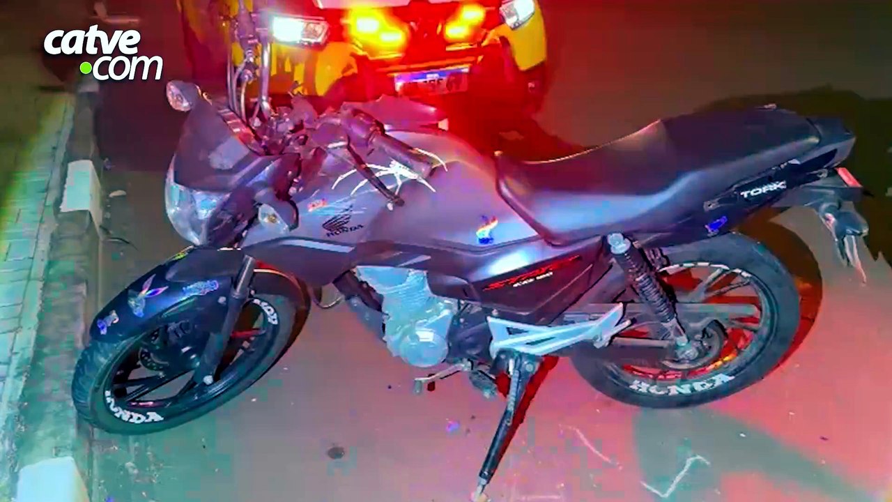 Motociclista fica ferido após ser atingido por carro em Toledo