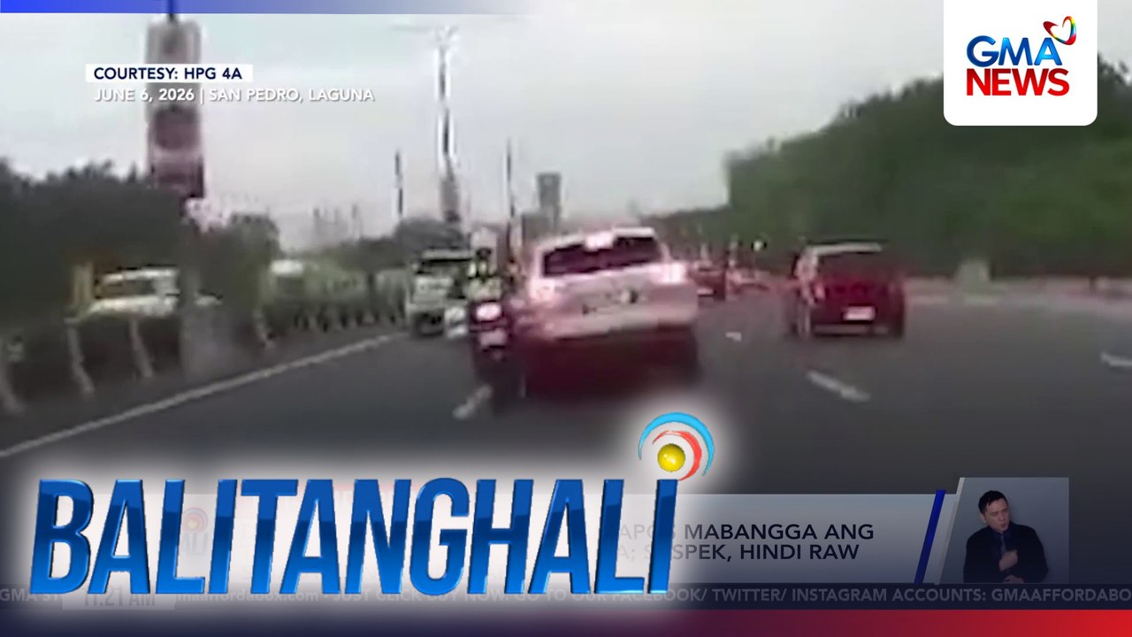 Driver ng SUV na tumakas matapos mabangga ang tauhan ng PNP-HPG, sumuko na; suspek, hindi raw sinadya ang nangyari | Balitanghali