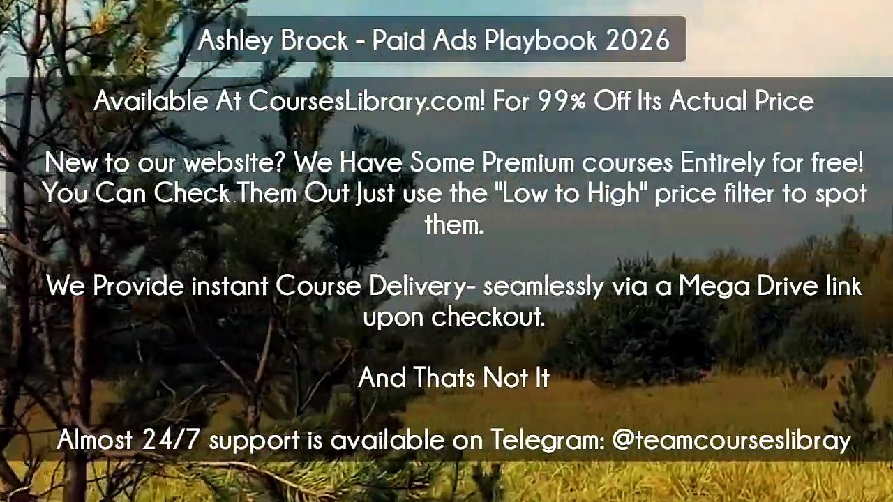 (Courseslibrary.com)Ashley Brock - Paid Ads Playbook 2026