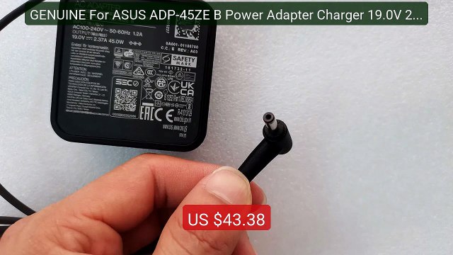 GENUINE For ASUS ADP-45ZE B Power Adapter Charger 19.0V 2.37A ... Hot Deal 2026 | Limited Offer!