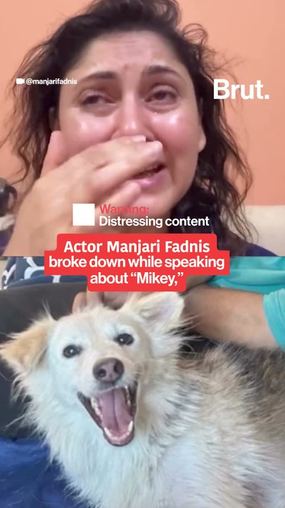 Actor breaks down over alleged killing of a community dog