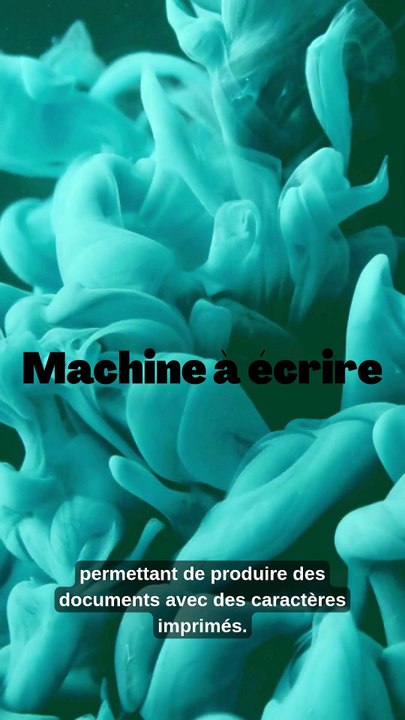 L'histoire de la Machine à écrire