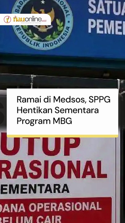 Ramai di Medsos, SPPG Hentikan Sementara Program MBG