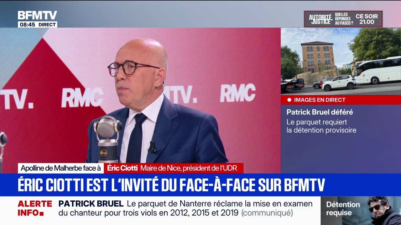 Éric Ciotti se positionne en faveur d'une perpétuité réelle pour les pédocriminels