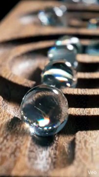Crystal Spheres Rolling Down a Spiral Track 🔮✨ Mesmerizing Motion
