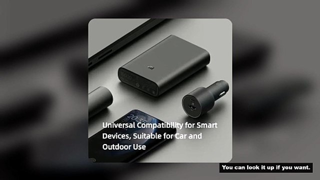 Xiaomi Mi Car Charger 100W MAX 1A1C Fast Charging Dual-port USB-A USB-C Smart Device Fully Compatibl