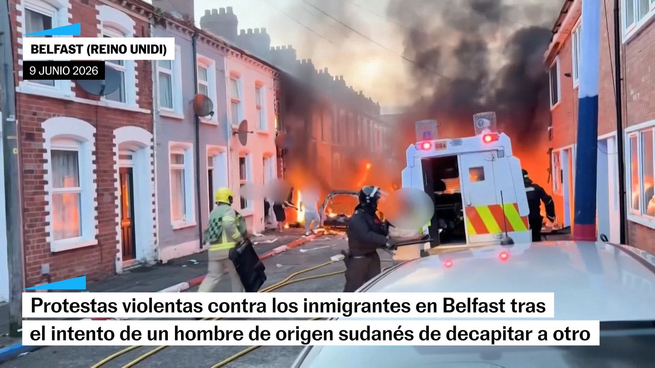 Oleada de protestas violentas en Belfast contra inmigrantes