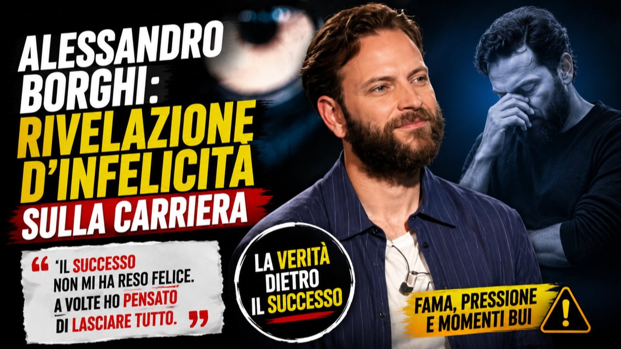 Rivelazione d'infelicità per Alessandro Borghi sulla carriera