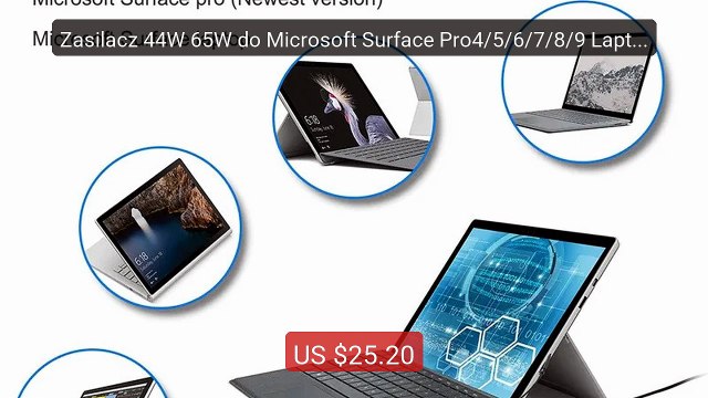 Zasilacz 44W 65W do Microsoft Surface Pro4/5/6/7/8/9 Laptop1/... Amazing Value 2026 | Must Have!