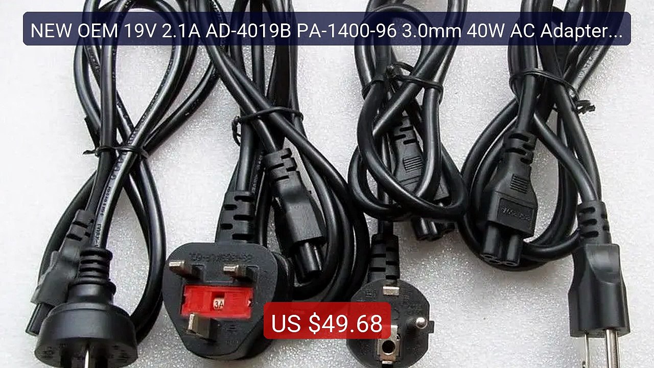 NEW OEM 19V 2.1A AD-4019B PA-1400-96 3.0mm 40W AC Adapter For Sams... -- Best Deal 2026 | Shop Now!
