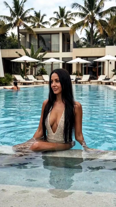 Luxury spa pool, Relaxation mode on
