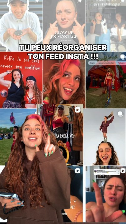 Tu peux réorganiser ton feed insta !!!