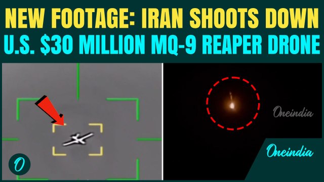 Iran SHOOTS DOWN U.S. $30 Million MQ-9 Drone CAUGHT ON CAM | Trump HUMILIATED Again?