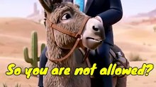 “You Are a Donkey!” Trump Gets Roasted by His Own Donkey 😂