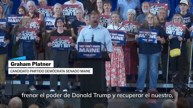 Discurso de Graham Platner, candidato al Senado en Maine, con un tatuaje nazi