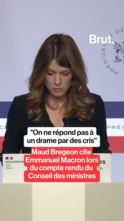 "On ne répond pas à un drame par des cris": Maud Bregeon cite Emmanuel Macron lors du compte rendu du Conseil des ministres