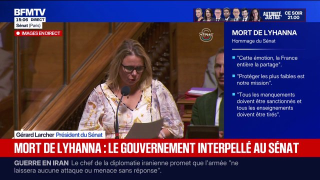Mort de Lyhanna: il y a eu des dysfonctionnements qui n'ont rien à voir avec un problèms de moyens avance Sébastien Lecornu devant le Sénat