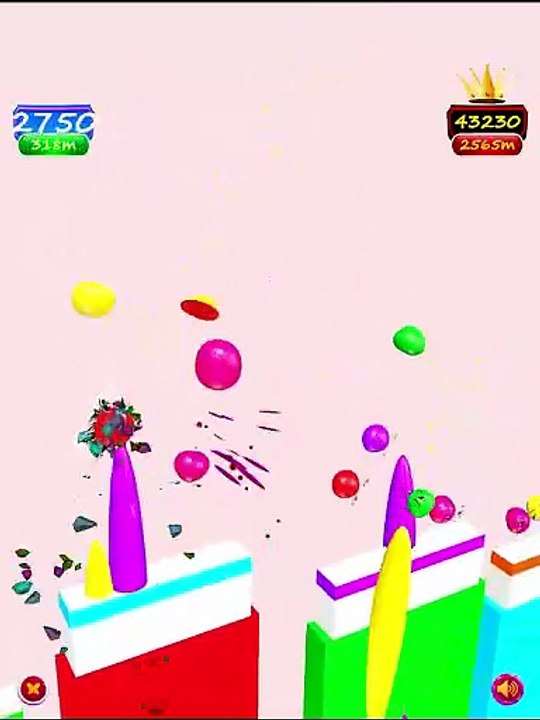 Stretch your arms to slice all jelly enemies in Slash Guy Run