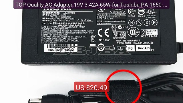 TOP Quality AC Adapter 19V 3.42A 65W for Toshiba PA-1650-21 PA3467... Best Deal 2026 | Shop Now!