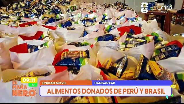 Llegan 25 toneladas de alimentos