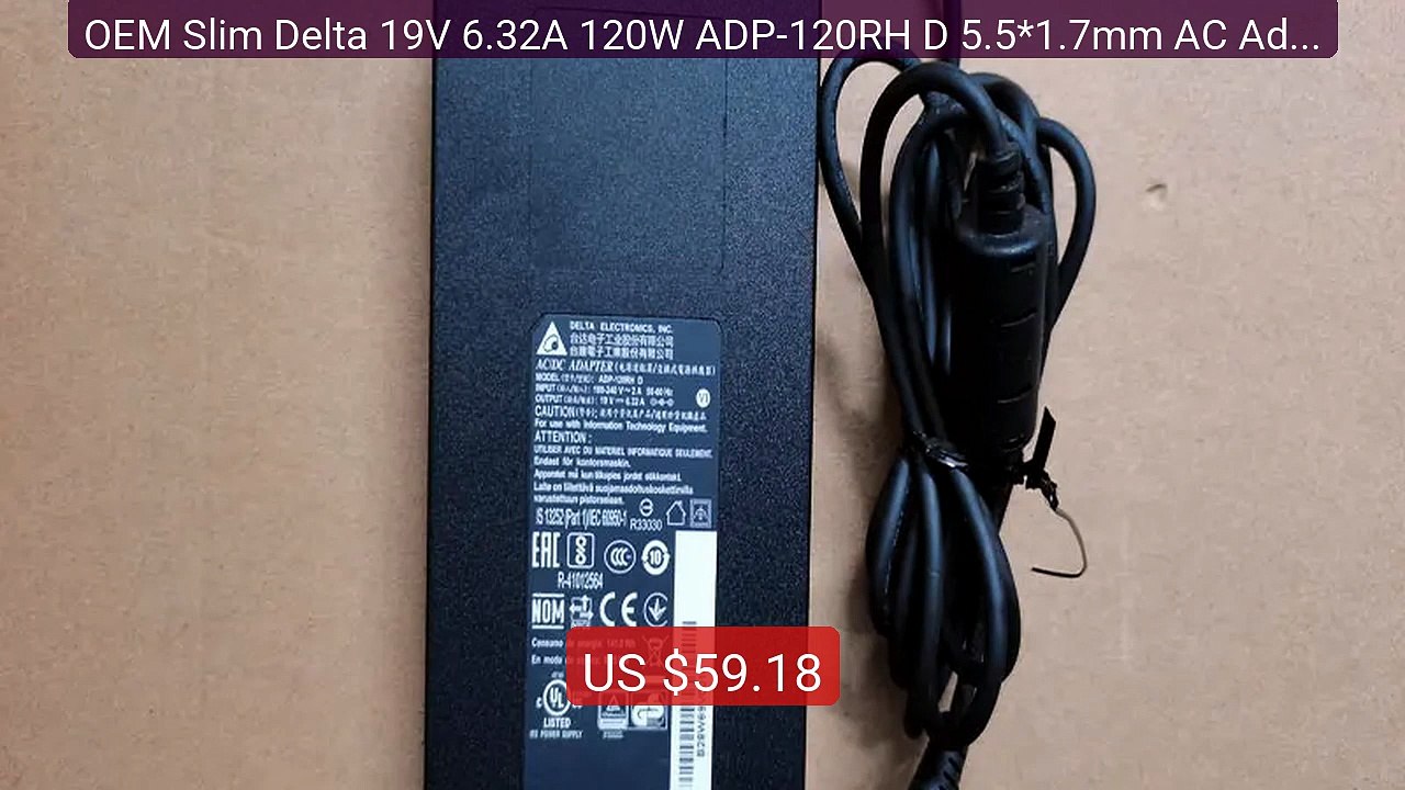 OEM Slim Delta 19V 6.32A 120W ADP-120RH D 5.5*1.7mm AC Adap... -- Top Pick 2026 | Unbeatable Price!