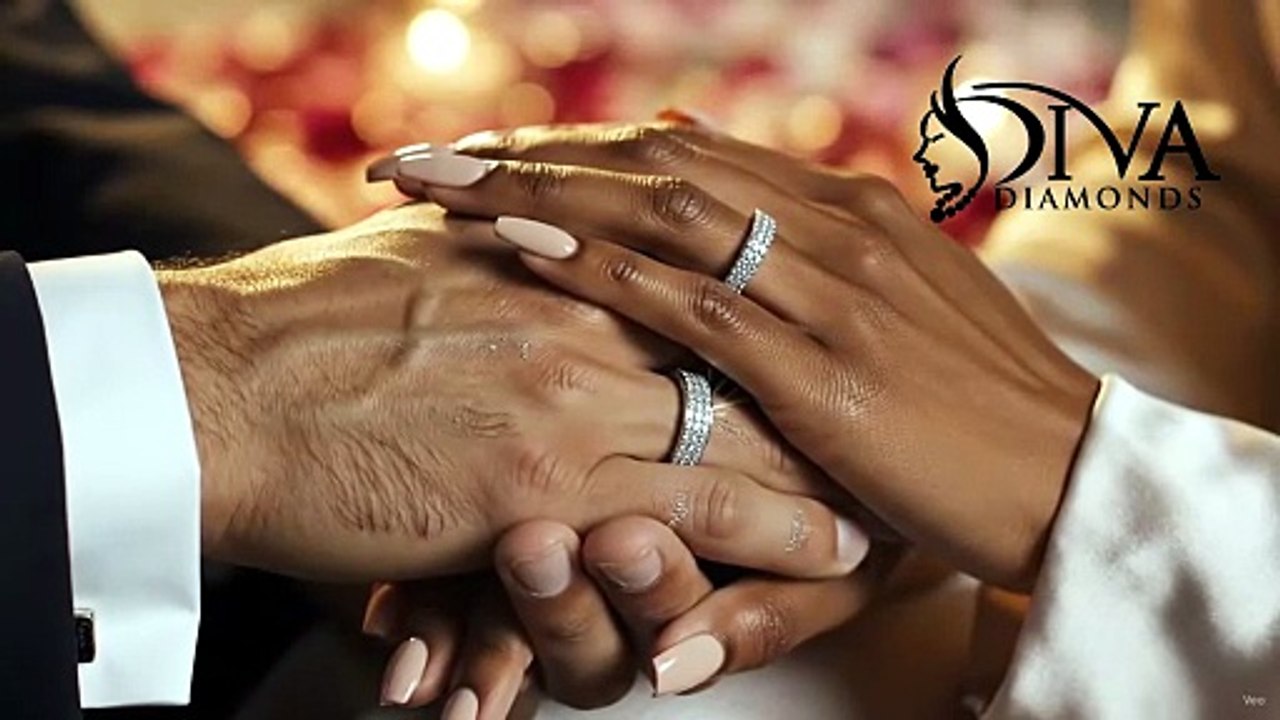 White gold wedding bands his and hers