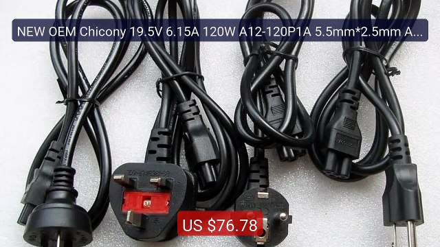 NEW OEM Chicony 19.5V 6.15A 120W A12-120P1A 5.5mm*2.5mm AC ... Top Pick 2026 | Unbeatable Price!