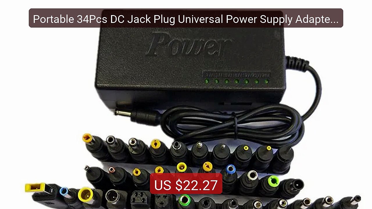 Portable 34Pcs DC Jack Plug Universal Power Supply Adapter 96W 12V... -- Best Deal 2026 | Shop Now!