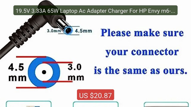 19.5V 3.33A 65W Laptop Ac Adapter Charger For HP Envy m6-p m6-... Hot Deal 2026 | Limited Offer!