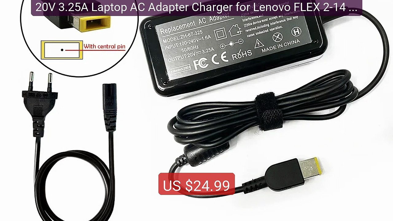 20V 3.25A Laptop AC Adapter Charger for Lenovo FLEX 2-14 2-14D... -- Hot Deal 2026 | Limited Offer!