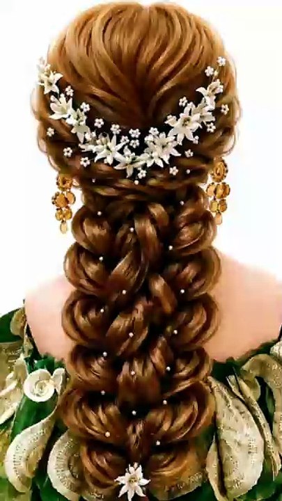 Easy ponytail braid hairstyle for girls