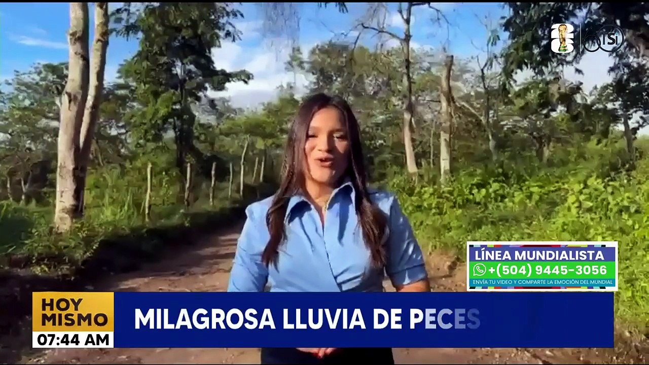 Celebran en Yoro la lluvia de peces y atribuyen a Dios el milagro