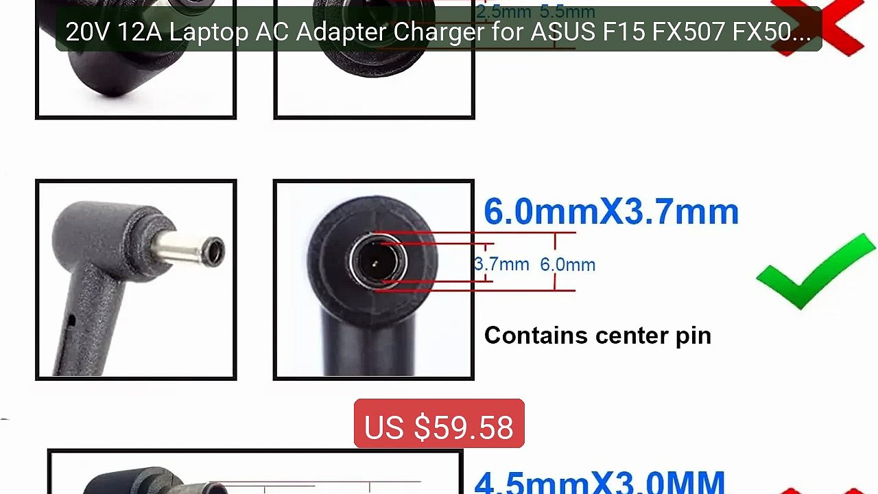 20V 12A Laptop AC Adapter Charger for ASUS F15 FX507 FX507ZM ... -- Amazing Value 2026 | Must Have!