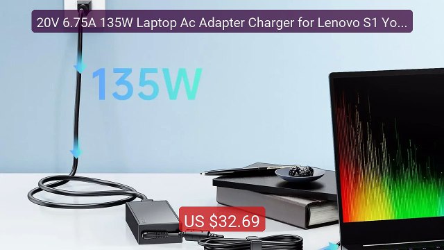 20V 6.75A 135W Laptop Ac Adapter Charger for Lenovo S1 Yoga 12... Hot Deal 2026 | Limited Offer!