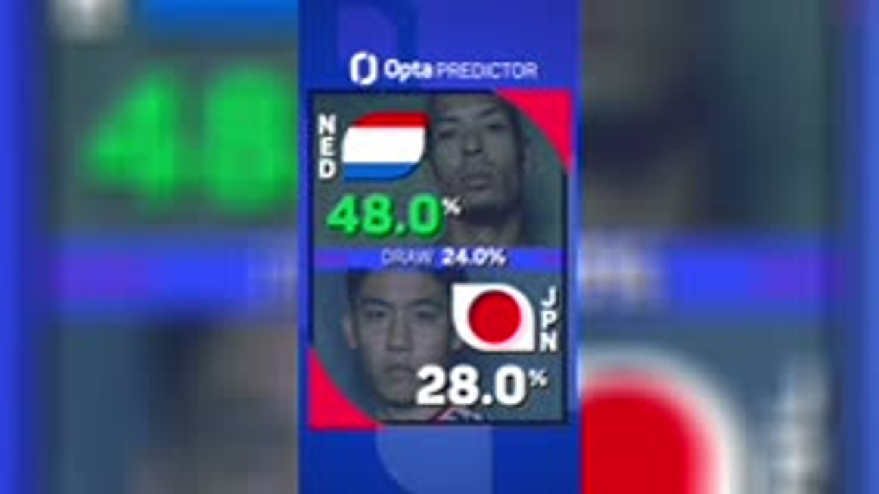 Netherlands v Japan - Opta Predictor