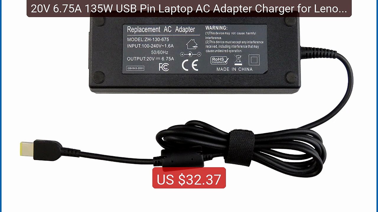 20V 6.75A 135W USB Pin Laptop AC Adapter Charger for Lenovo IdeaPa... -- Best Deal 2026 | Shop Now!
