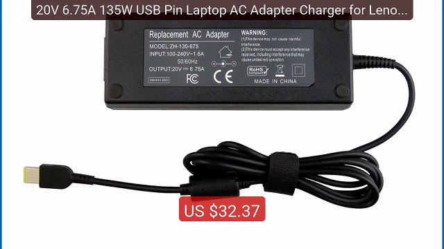 20V 6.75A 135W USB Pin Laptop AC Adapter Charger for Lenovo IdeaPa... Best Deal 2026 | Shop Now!