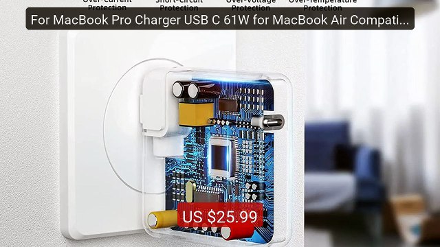 For MacBook Pro Charger USB C 61W for MacBook Air Compatible with ... Best Deal 2026 | Shop Now!