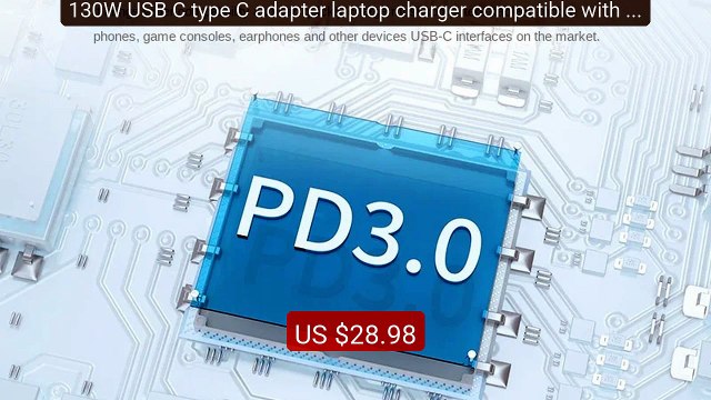 130W USB C type C adapter laptop charger compatible with Dell... Amazing Value 2026 | Must Have!
