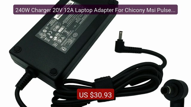240W Charger 20V 12A Laptop Adapter For Chicony Msi Pulse GL66 12U... Best Deal 2026 | Shop Now!