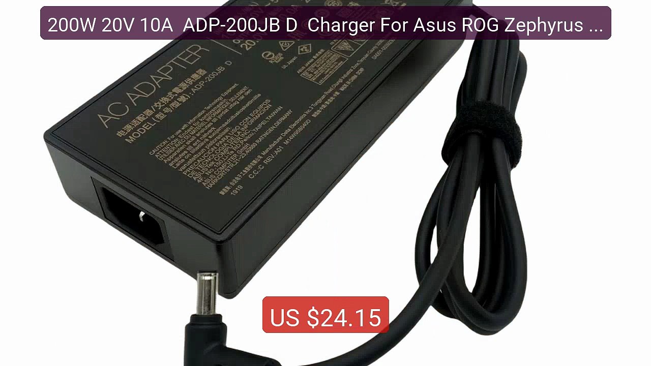 200W 20V 10A  ADP-200JB D  Charger For Asus ROG Zephyrus G15 G... -- Hot Deal 2026 | Limited Offer!