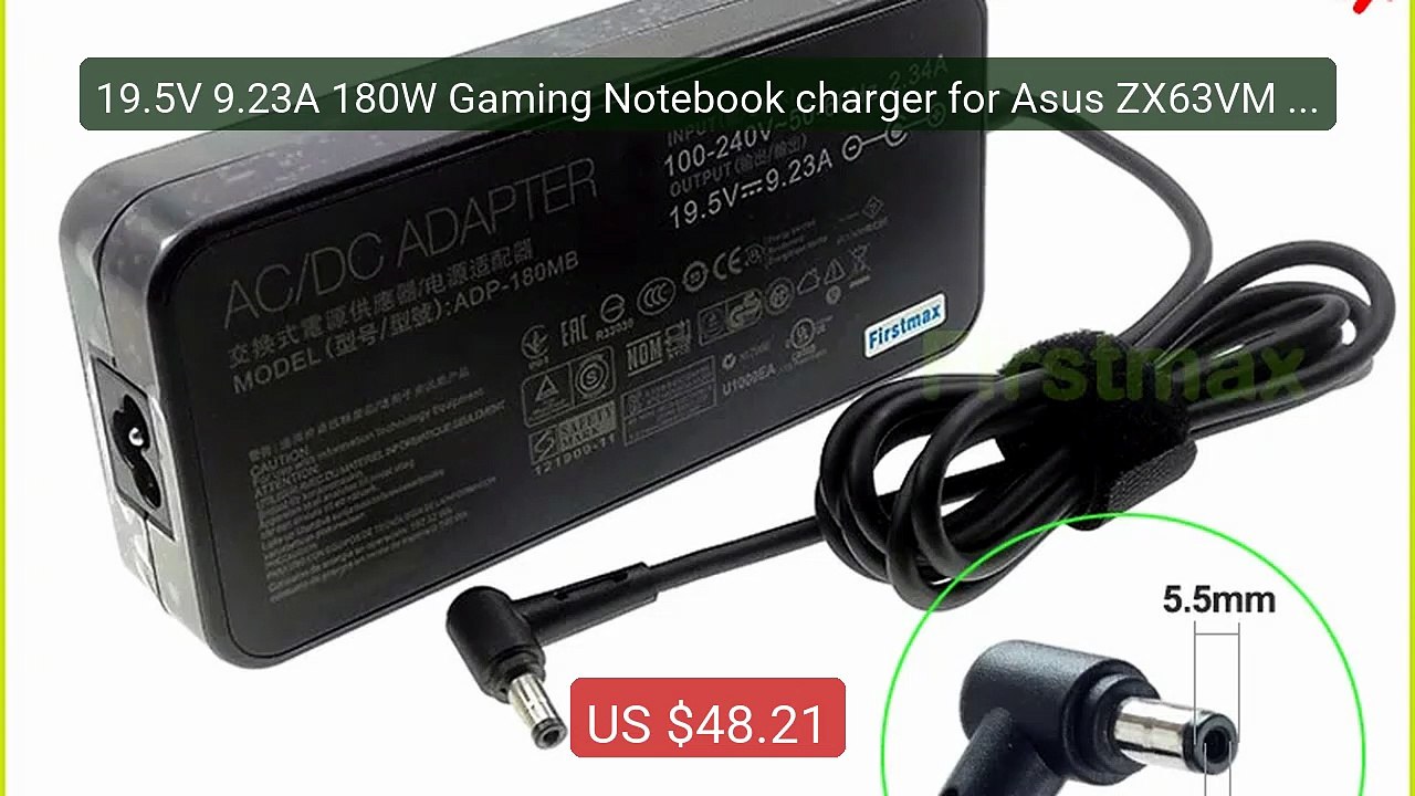 19.5V 9.23A 180W Gaming Notebook charger for Asus ZX63VM ZX73VM S5... -- Best Deal 2026 | Shop Now!