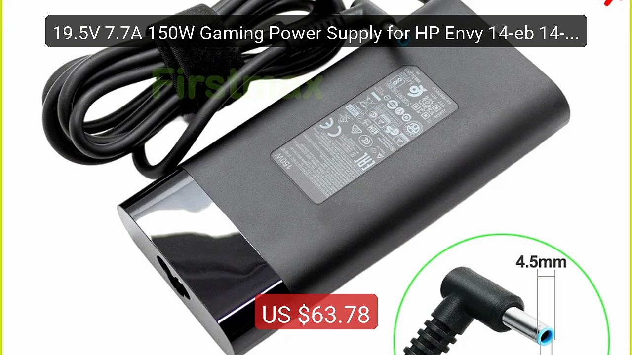 19.5V 7.7A 150W Gaming Power Supply for HP Envy 14-eb 14-eb000... -- Best Buy 2026 | Great Quality!